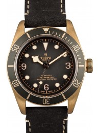 New Tudor Heritage Black Bay Bronze 79250B Leather Strap WE02553