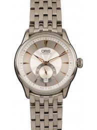 Oris Artelier Small Second Silver Guilloche Dial WE02867