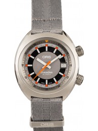 Oris Chronoris Date Grey Textile Strap WE03290