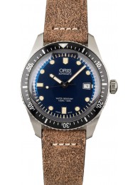 Oris Divers Sixty-Five Brown Leather Strap WE03071