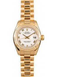 Replica AAA Lady Rolex 179178 White Roman President WE03320