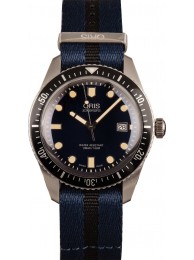 Replica Best Oris Divers Sixty-Five Blue Textile Strap WE03814