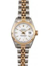 Replica Luxury Rolex Ladies Datejust 79173 White Index Dial WE00305