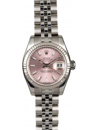 Replica Luxury Women's Rolex Datejust 179174 Pink Dial WE00563