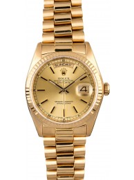 Replica Men's Rolex President 18038 Day-Date Yellow Gold WE03405