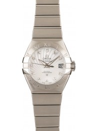 Replica Omega Constellation Stainless Steel Diamonds WE04143