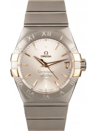 Replica Omega Constellation Steel & Red Gold Silver Dial WE02053