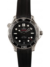 Replica Omega Seamaster Pro 300M Black Wave Luminous Dial WE04739