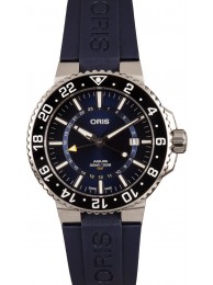 Replica Oris Aquis Date GMT Blue Rubber Strap WE04589