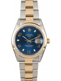 Replica Rolex Date 15203 Blue Arabic Dial WE04376