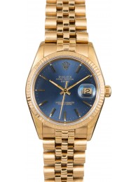 Replica Rolex Date 15238 Blue Index Dial WE00211