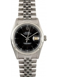 Replica Rolex Datejust 16014 Black Index Dial WE01333