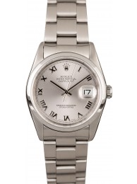 Replica Rolex Datejust 16200 Rhodium Roman WE02572