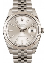 Replica Rolex Datejust 41 Ref 126334 Silver Luminous WE04334