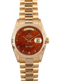 Replica Rolex Day Date 18238 Exotic Wood Dial WE03673