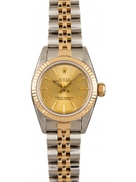 Replica Rolex Ladies 67193 Oyster Perpetual Champagne Dial WE01587