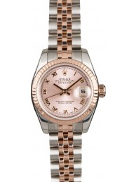 Replica Rolex Lady-Datejust 179171 Two Tone Rose Gold WE03881