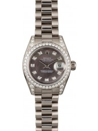 Replica Rolex Lady President 179159 White Gold with Diamonds WE01358