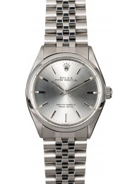 Replica Rolex Oyster Perpetual 1002 Silver Dial WE04671