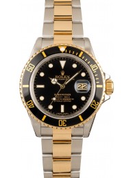 Replica Rolex Submariner 16803 Two Tone Black Dial WE01817