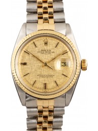 Rolex 1601 Datejust Champagne Linen Dial WE02196