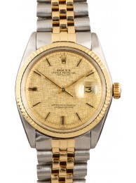 Rolex 1601 Datejust Champagne Linen Dial WE02196