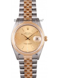 Rolex Date Steel and 18K 15233 WE03021