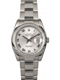 Rolex Datejust 116200 Rhodium Roman Dial WE03591