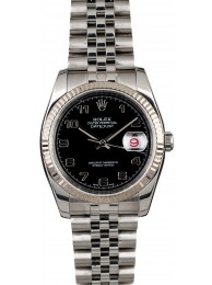 Rolex Datejust 116234 Black Arabic Dial WE01303