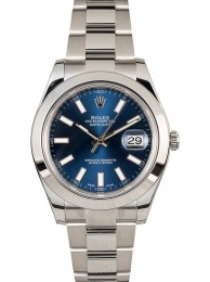 Rolex Datejust 116300 Blue Index Dial WE04293