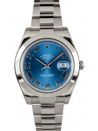 Rolex Datejust 116300 Blue Roman WE04438