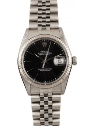 Rolex Datejust 16014 Black Index Dial Jubilee Band 36MM WE04264