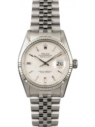 Rolex Datejust 16014 Silver Linen Index Dial WE04706