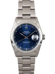 Rolex Datejust 16200 Blue Dial Steel Oyster WE03576