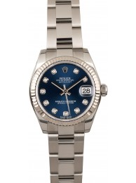 Rolex Datejust 178274 Blue Diamond Dial WE02014