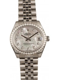 Rolex Datejust 178384 MOP Diamond Dial & Bezel WE03551