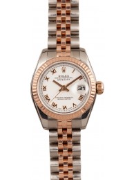 Rolex Datejust 179171 White Roman Dial WE04709