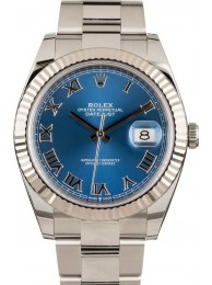 Rolex Datejust 41 Ref 126334 Blue Roman Dial WE02284