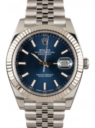 Rolex Datejust 41 Ref 126334 Steel Jubilee Blue Dial WE03227