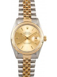 Rolex Datejust Champagne 16013 Two Tone WE02908