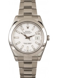 Rolex Datejust II White Dial 116300 WE01323