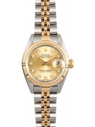 Rolex Ladies Datejust 69173 Champagne Diamond WE00983