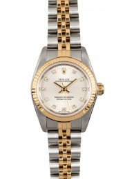 Rolex Ladies Oyster Perpetual Diamond 76193 WE02449