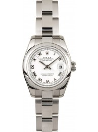 Rolex Lady-Datejust 179160 White Roman Dial WE04392