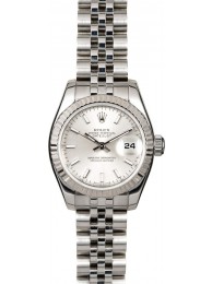 Rolex Lady Datejust 179174 Silver Luminescent Dial WE01579