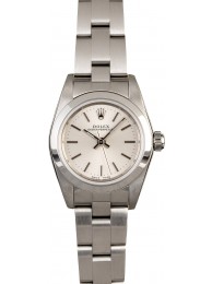 Rolex Lady Oyster Perpetual 76080 Silver Index Dial WE03988