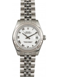 Rolex Mid-Size Datejust 178274 White Roman Dial WE02480