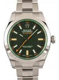 Rolex Milgauss Green Crystal 116400V WE04555