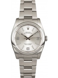 Rolex Oyster Perpetual 116000 Silver Arabic Dial WE03878
