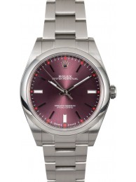 Rolex Oyster Perpetual 39MM Ref 114300 Red Grape WE02110